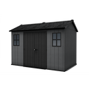 Keter 11’x7.5′ Newton Plus Side Entry Plastic Shed – Dark Grey