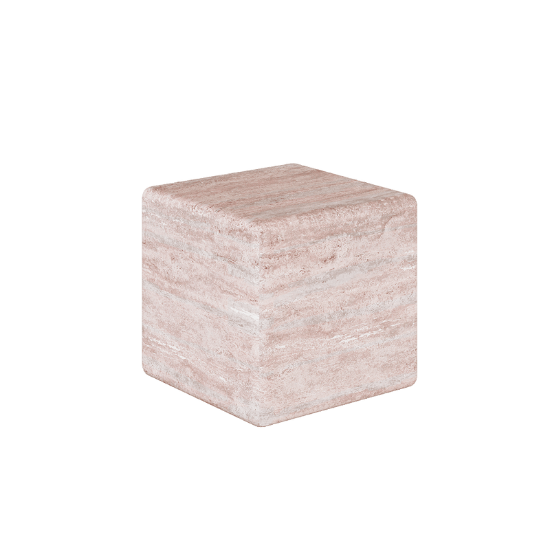 Cerazo Travertine Coffee Table, Red