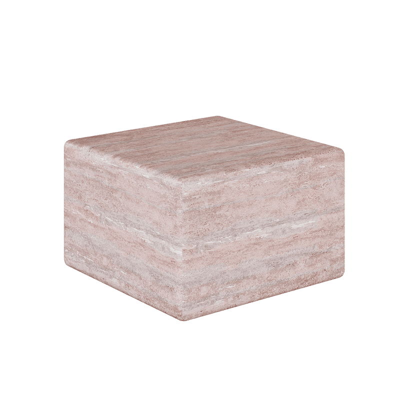 Cerazo Travertine Coffee Table, Red