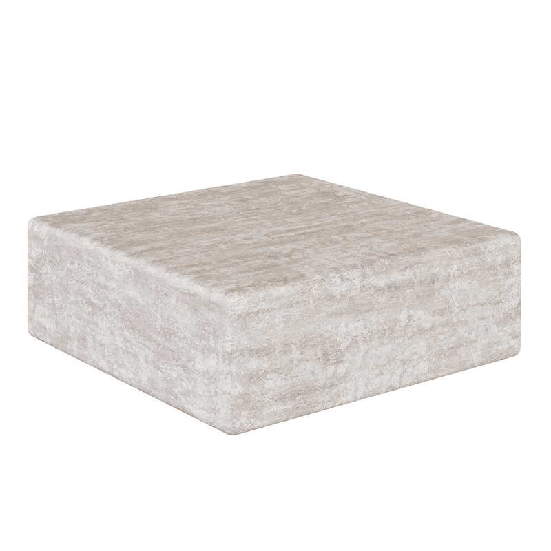 Cerazo Travertine Coffee Table, White