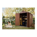 Keter 6×6 Darwin Heavy Duty Plastic Garden Shed – Brown