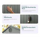 Keter 6×8 Darwin Heavy Duty Plastic Garden Shed – Green