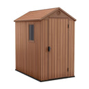 Keter 4×6 Darwin Heavy Duty Plastic Garden Shed – Brown