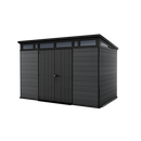 Keter 11x 7 Cortina Heavy Duty Plastic Pent Shed – Dark Grey