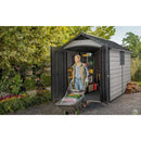 Keter 7.5’x11′ Premier Heavy Duty Plastic Shed – Grey