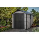 Keter 7.5’x11′ Premier Heavy Duty Plastic Shed – Grey