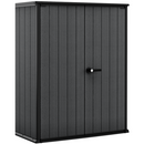 Keter 4×2 Cortina Alto Heavy Duty Vertical Plastic Garden Shed with Shelves