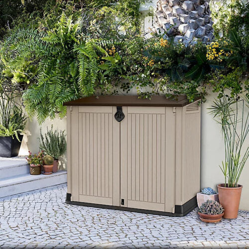 Keter Store It Out Midi Beige & brown 880L Garden storage box